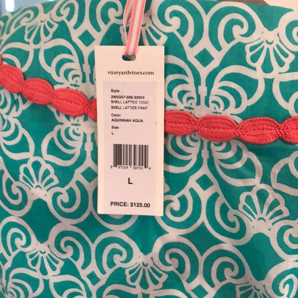 đź’•NWT Vineyard Vines shell lattice tunic size L - Picture 6 of 6